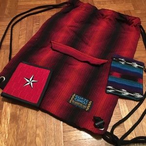 NWOT backpack & wallet boho bundle